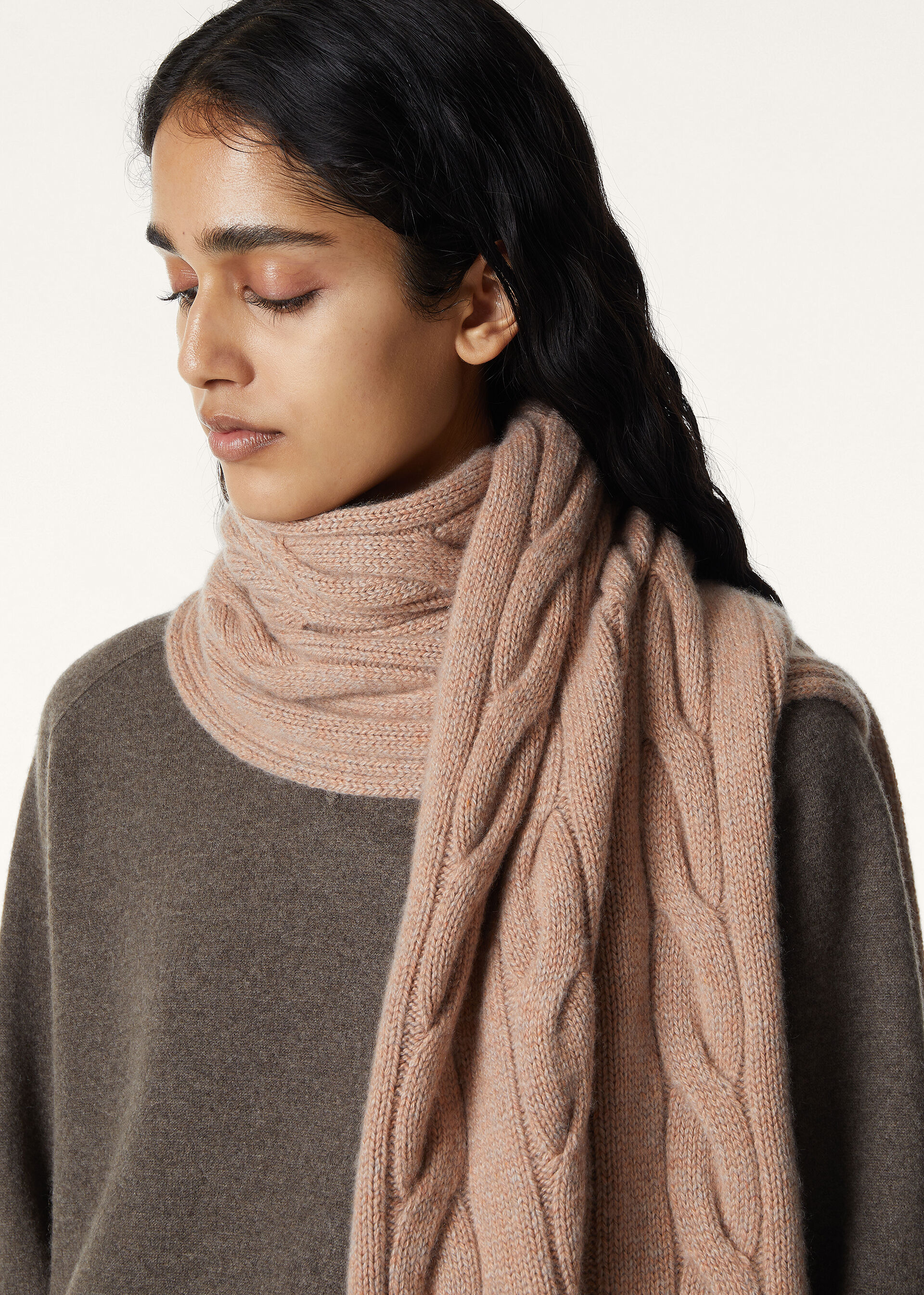 NAPIER SCARF BABY CASH COARSEHAIR GG 5