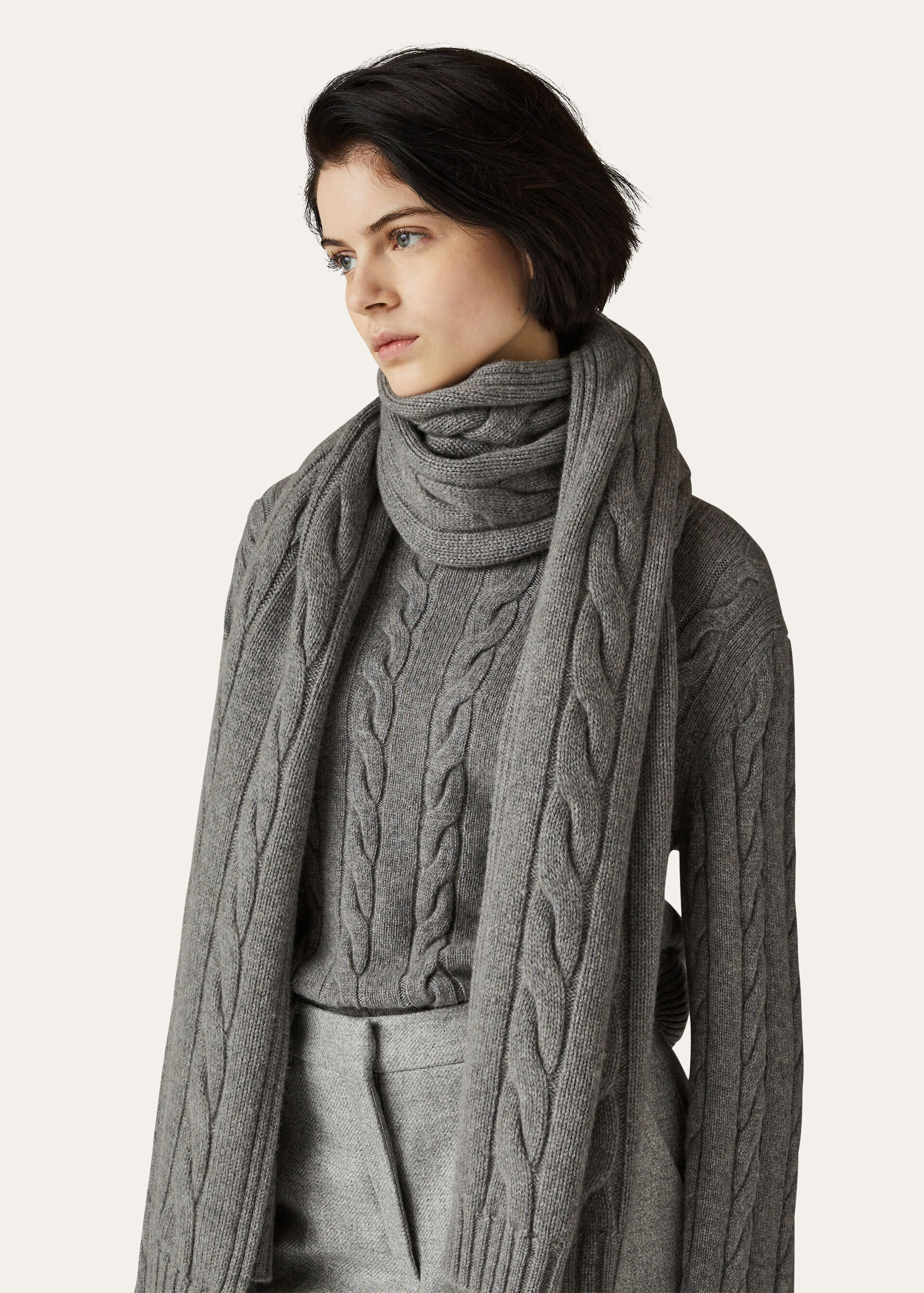 NAPIER SCARF BABY CASH COARSEHAIR GG 5