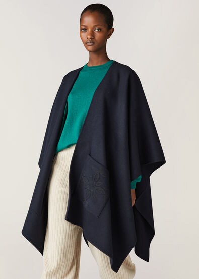 Loro Piana Cashmere & Leather Cape