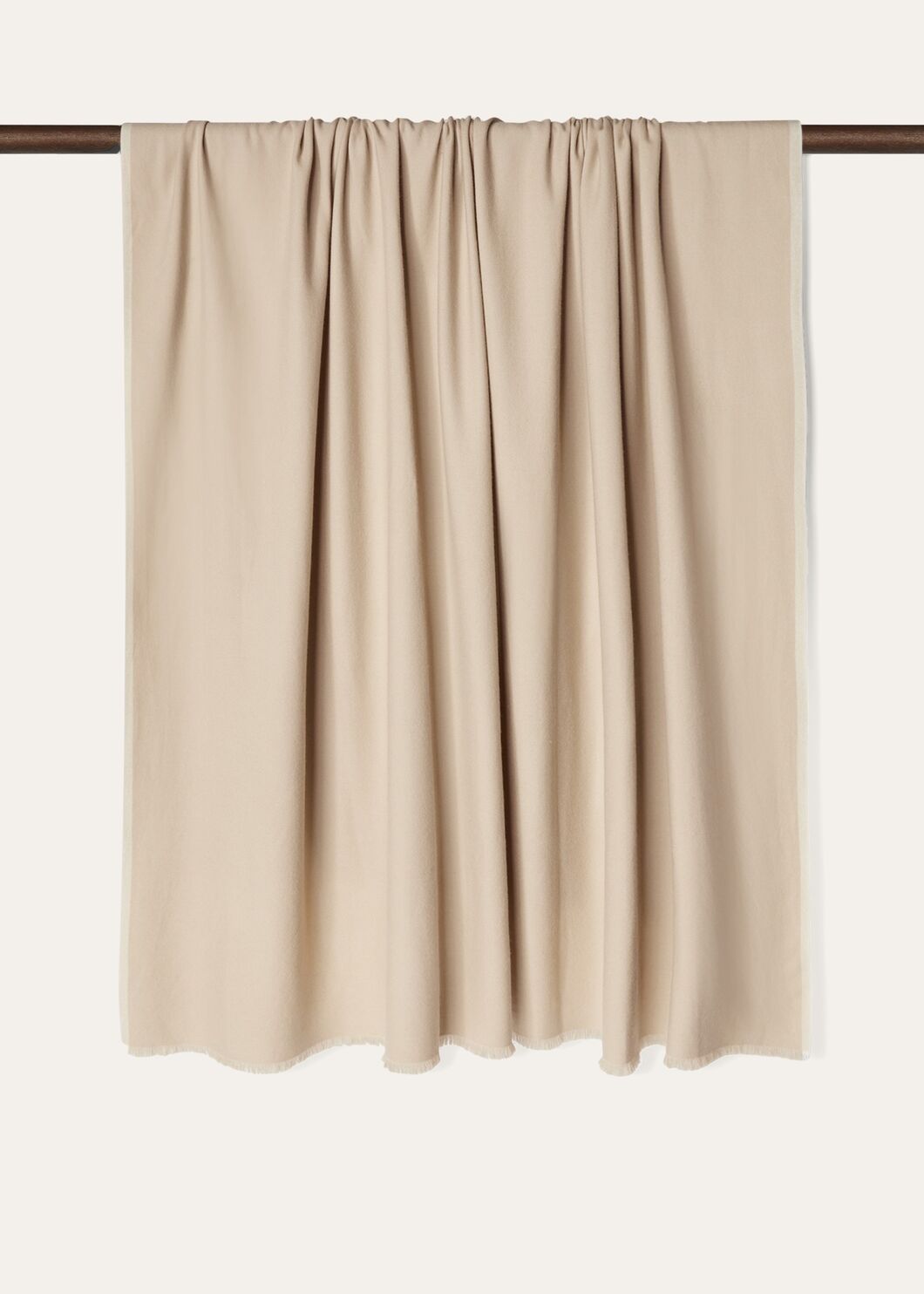 The Gift of Kings® Throw Blanket Shaded Cloud/ White Loro Piana CA