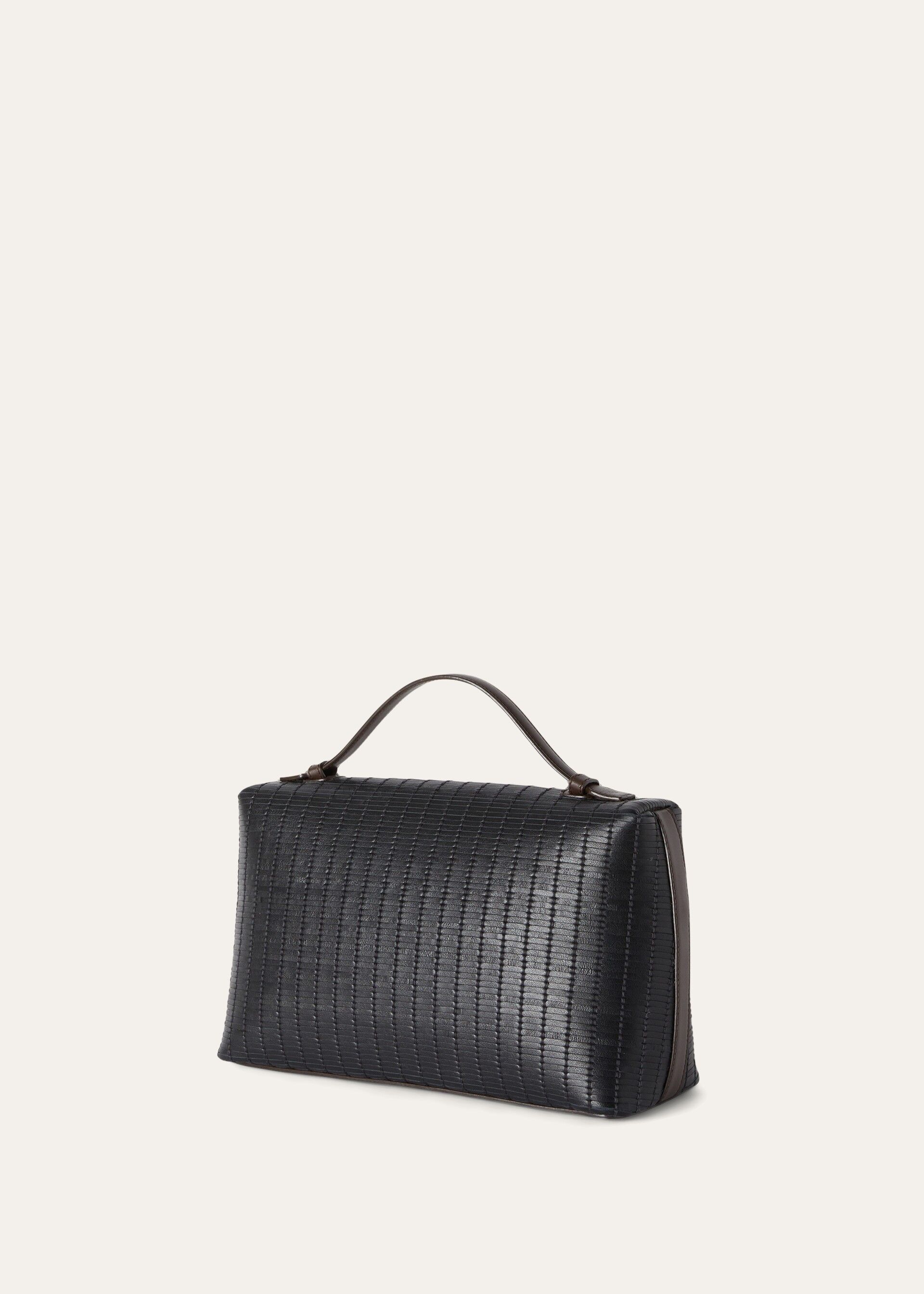 EXTRA POCKET L27 L.CALF WOVEN\SADDLE LEAT. 20AU