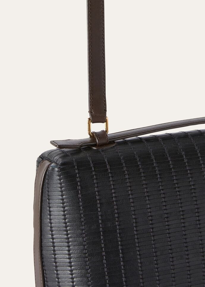 EXTRA POCKET L27 L.CALF WOVEN\SADDLE LEAT. 20AU_FAN4889_B3RF_NR_5