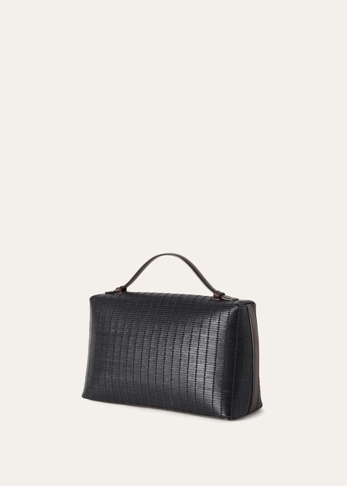 EXTRA POCKET L27 L.CALF WOVEN\SADDLE LEAT. 20AU_FAN4889_B3RF_NR_3