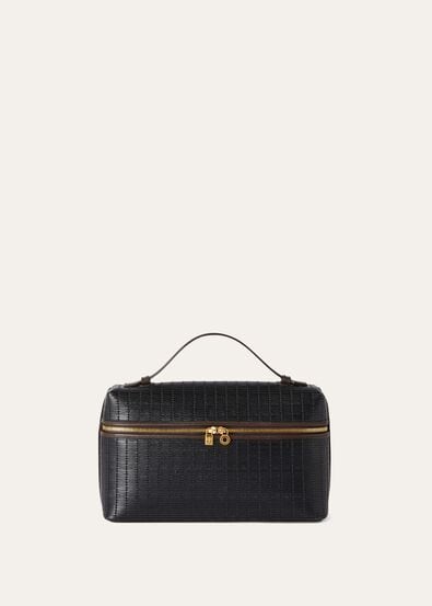 EXTRA POCKET L27 L.CALF WOVEN\SADDLE LEAT. 20AU