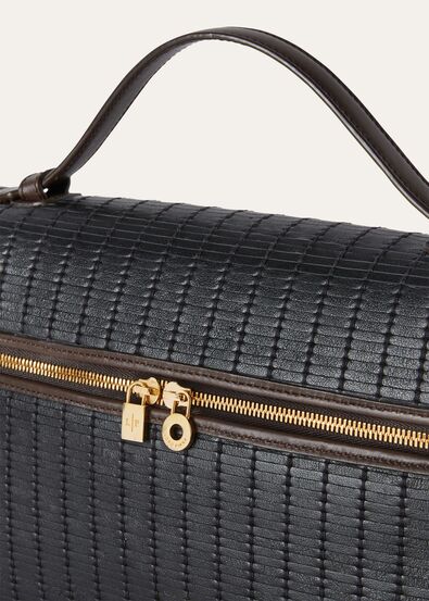 EXTRA POCKET L27 L.CALF WOVEN\SADDLE LEAT. 20AU