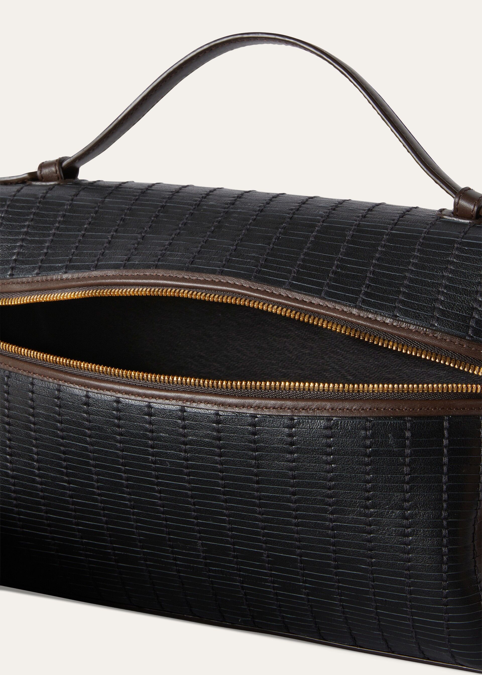 EXTRA POCKET L27 L.CALF WOVEN\SADDLE LEAT. 20AU