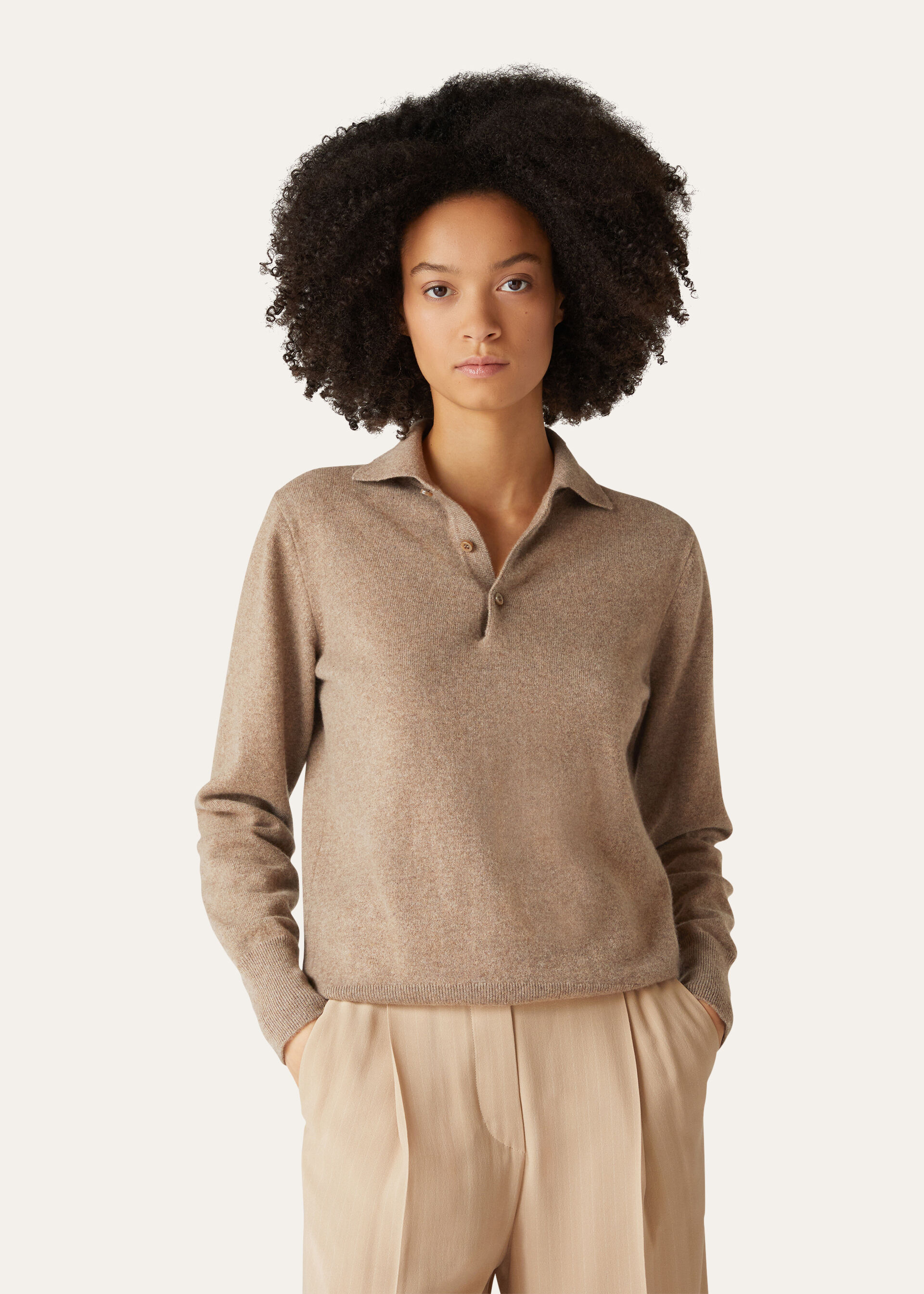 LORO POLO SWEATER RECYCLED CASH GG 24