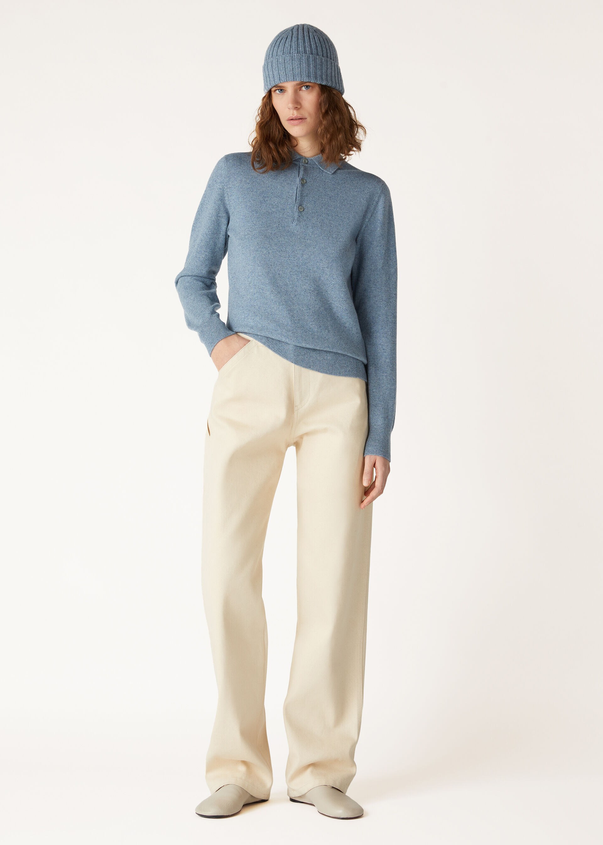 LORO POLO SWEATER RECYCLED CASH GG 24