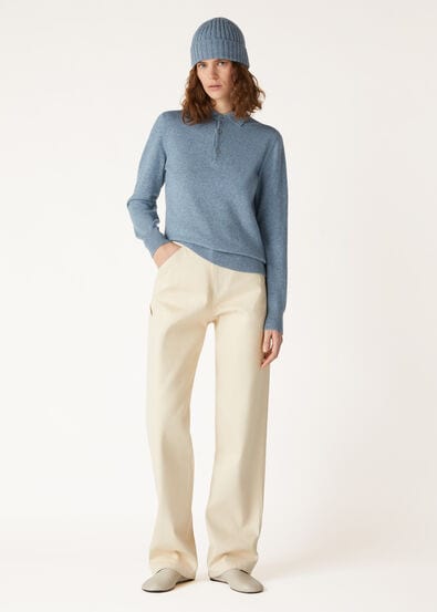 LORO POLO SWEATER RECYCLED CASH GG 24