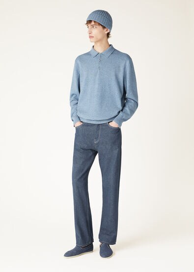 LORO POLO SWEATER RECYCLED CASH GG 24