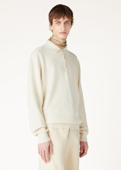 LORO POLO SWEATER RECYCLED CASH GG 24