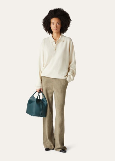 LORO POLO SWEATER RECYCLED CASH GG 24