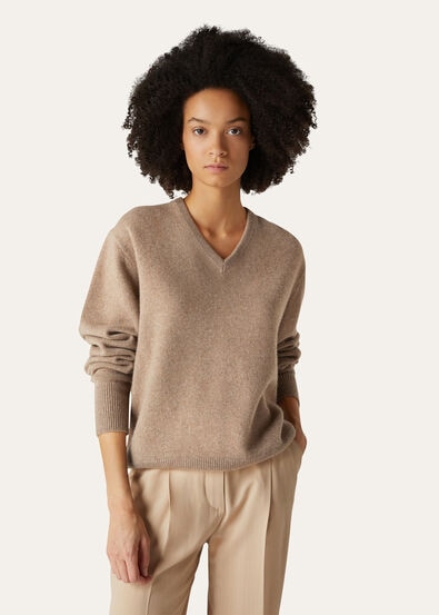 SCOLLO V RECYCLED CASHMERE