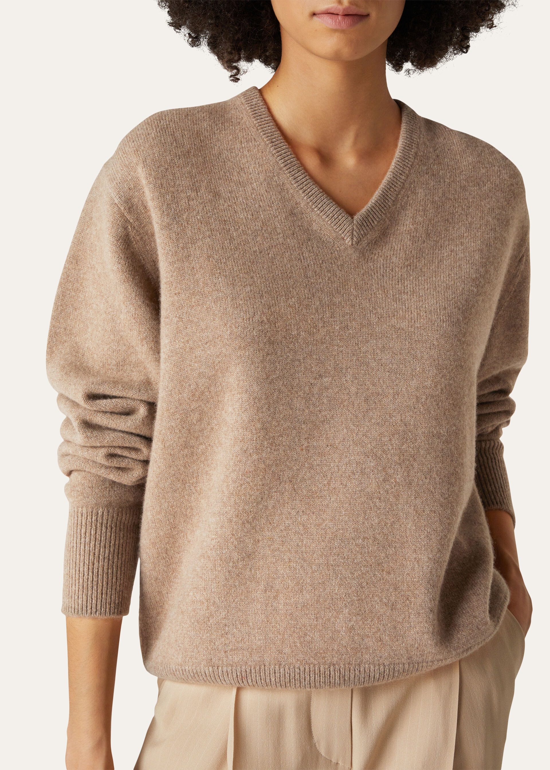 SCOLLO V RECYCLED CASHMERE