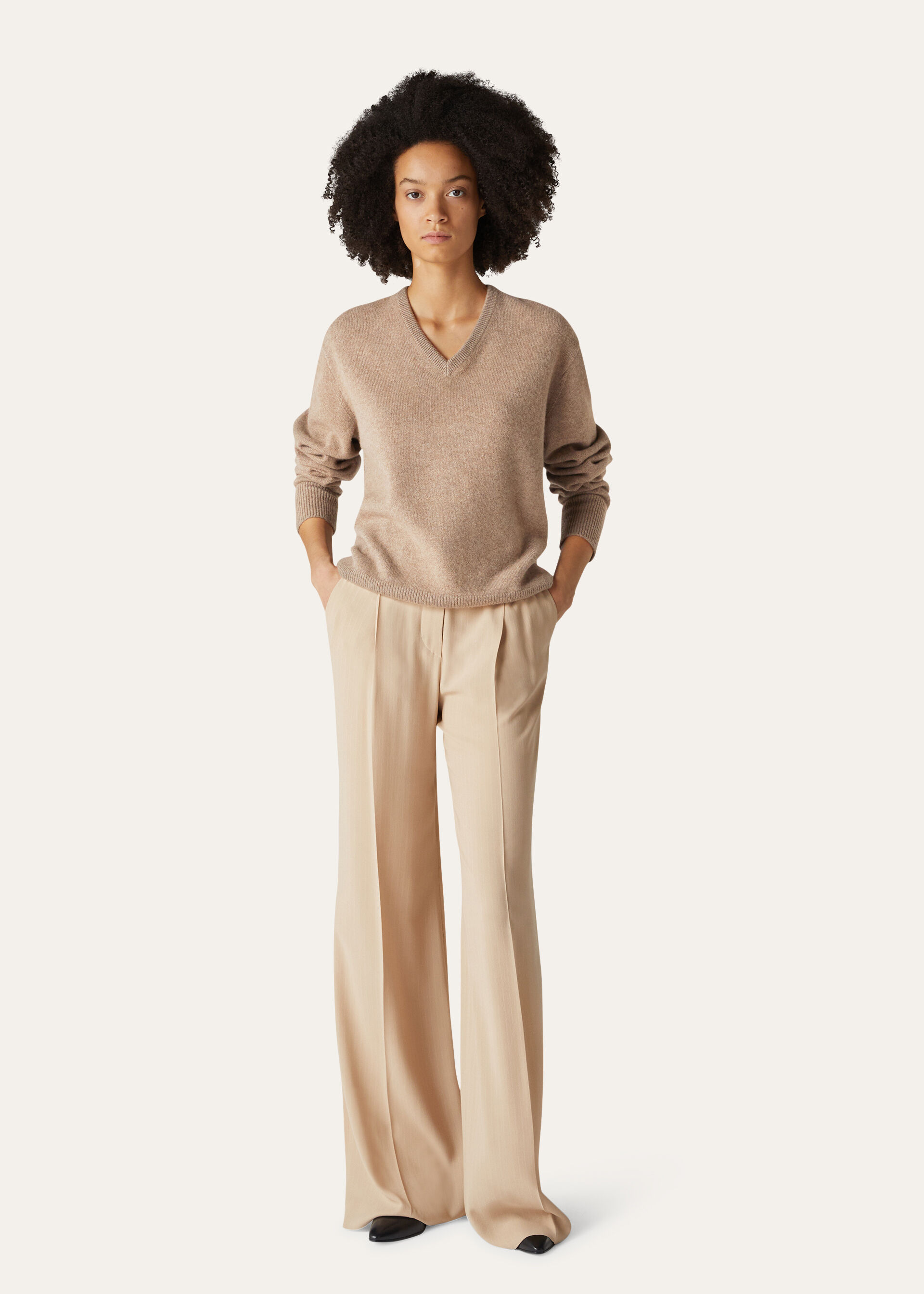 SCOLLO V RECYCLED CASHMERE