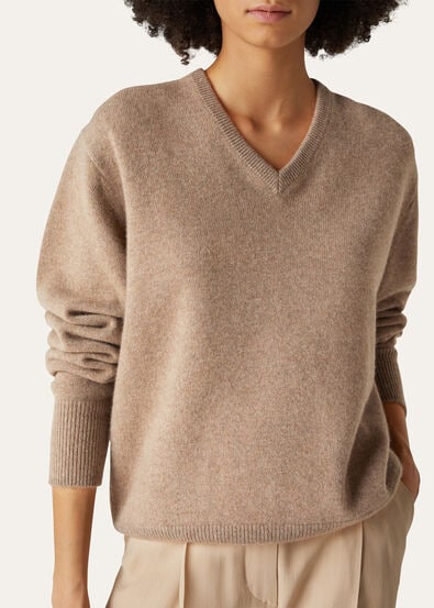 SCOLLO V RECYCLED CASHMERE