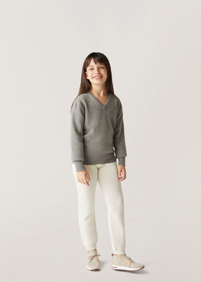 Loro V-Neck Sweater-Cashmere