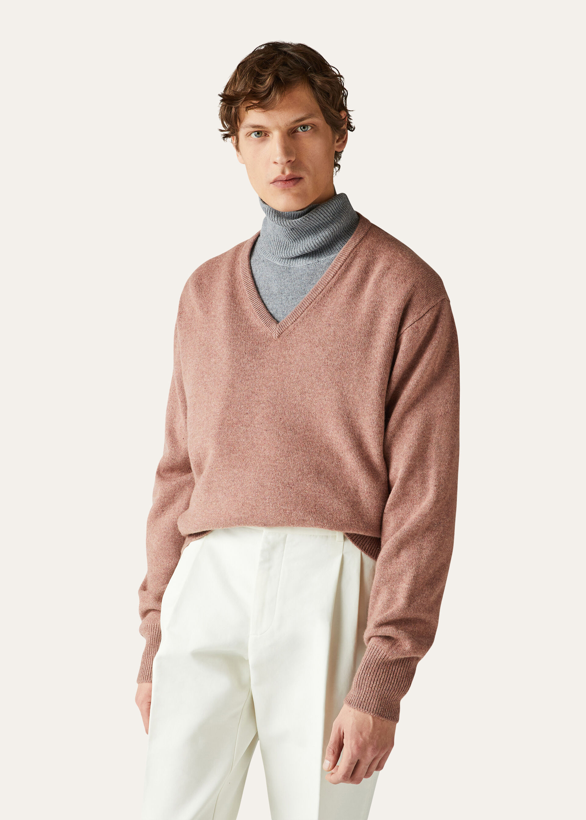 SCOLLO V RECYCLED CASHMERE