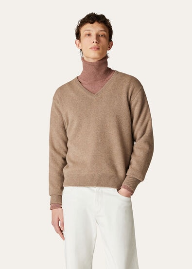 SCOLLO V RECYCLED CASHMERE