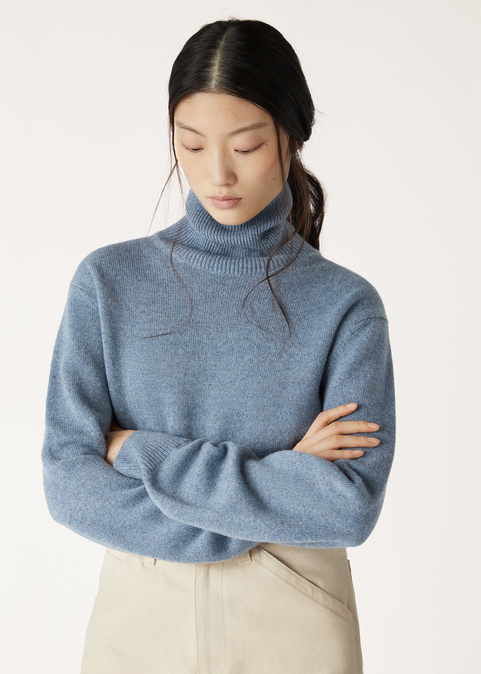 LORO TURTLENECK SWEATER RECYCLED CASH GG 8