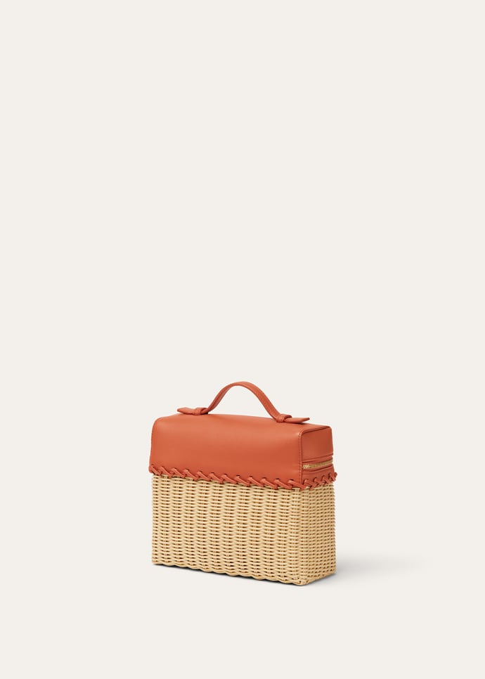 EXTRA POCKET L19 NORTH SOUTH WICKER/ROUNDED CALF_FAN5321_B5K4_NR_2