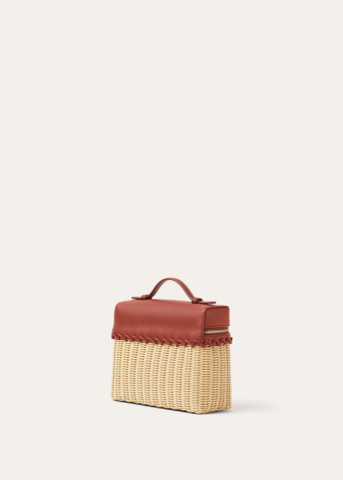 EXTRA POCKET L19 NORTH SOUTH WICKER/ROUNDED CALF_FAN5321_B4K8_NR_3