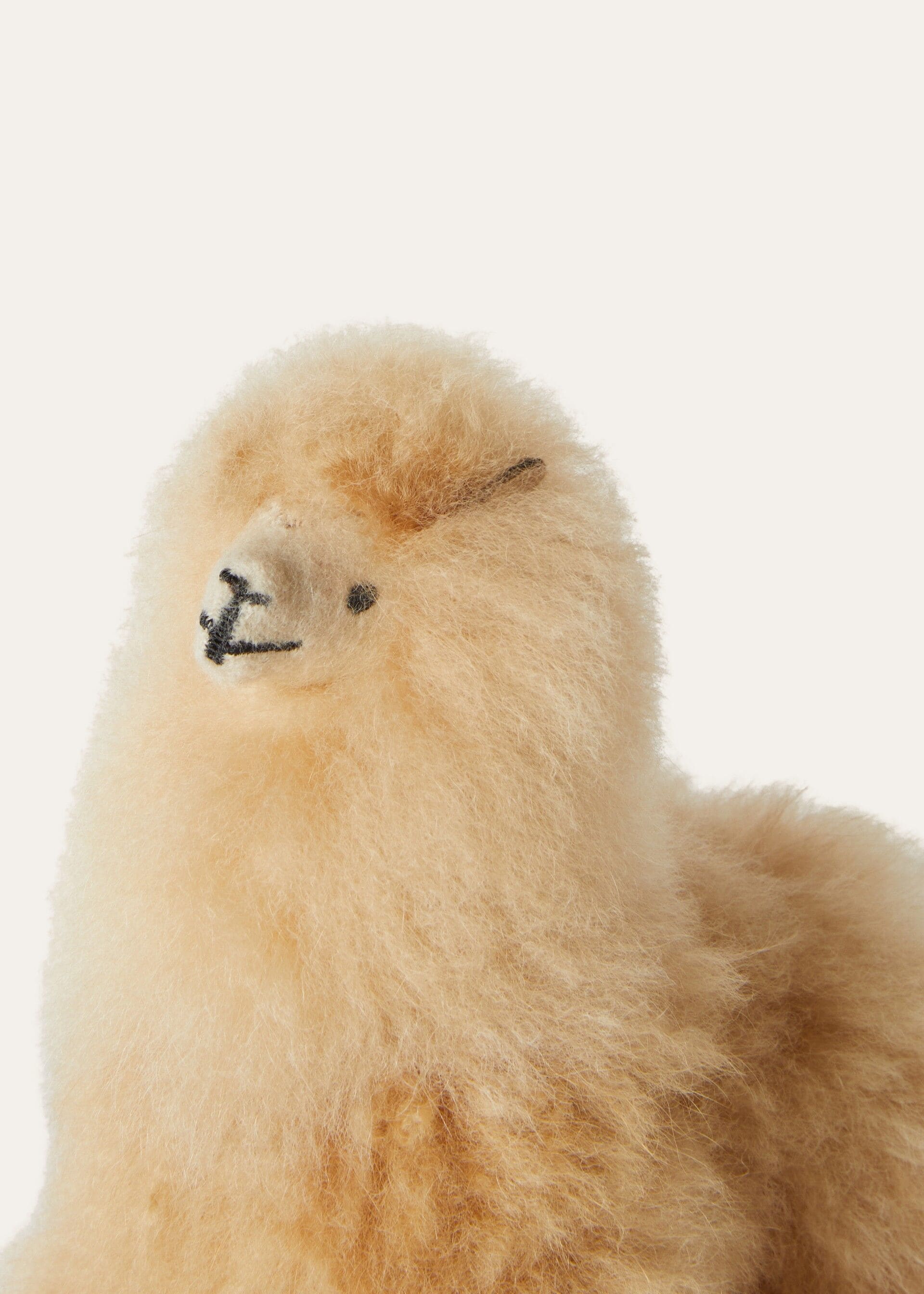 My Baby Alpaca Stuffed Animal Alpaca Fur Brown Alpaca Loro Piana