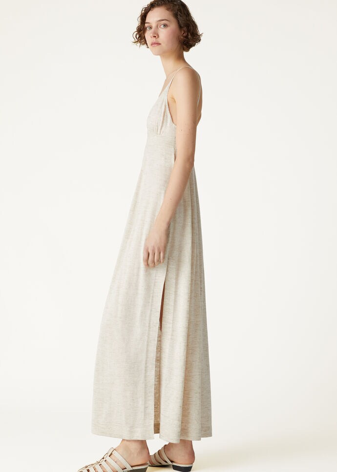 Kleid seide leinen Clearance