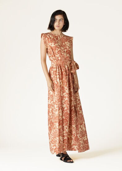 ABITO SHYANNE WOODBLOCK BOTANIC SILK