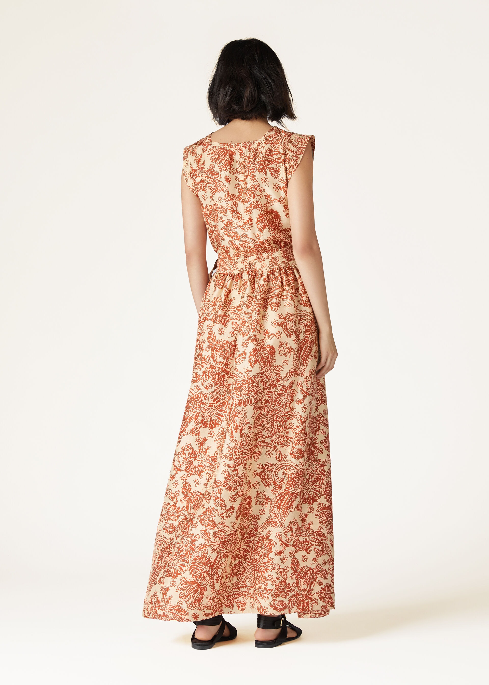 ABITO SHYANNE WOODBLOCK BOTANIC SILK