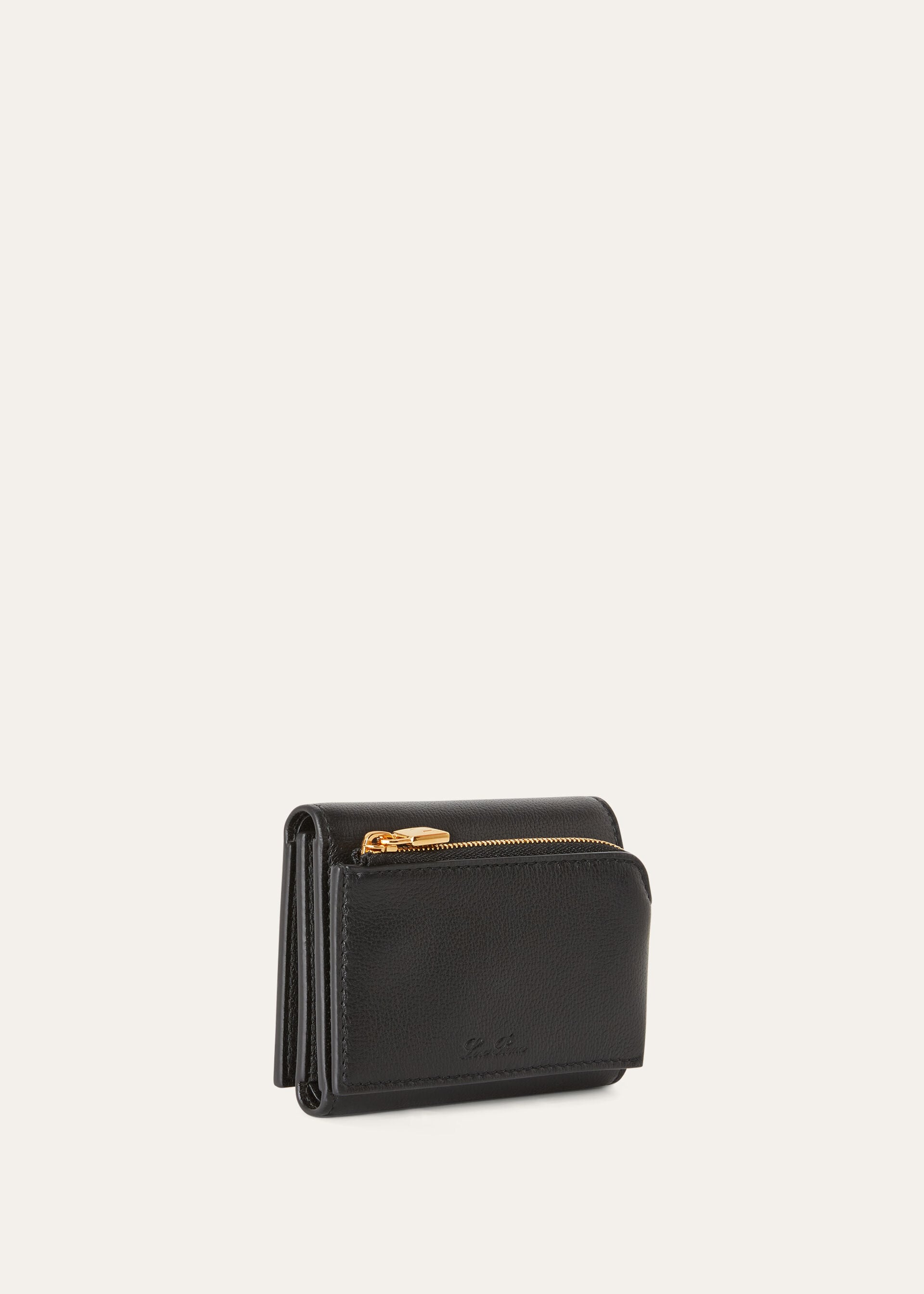 GHIERA TRIFOLD WALLET W/ZIP POUCH LINEN CALF