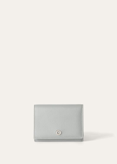 GHIERA TRIFOLD WALLET W/ZIP POUCH LINEN CALF