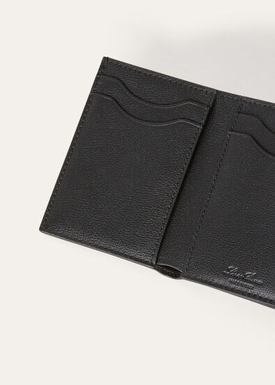 GHIERA TRIFOLD WALLET W/ZIP POUCH LINEN CALF