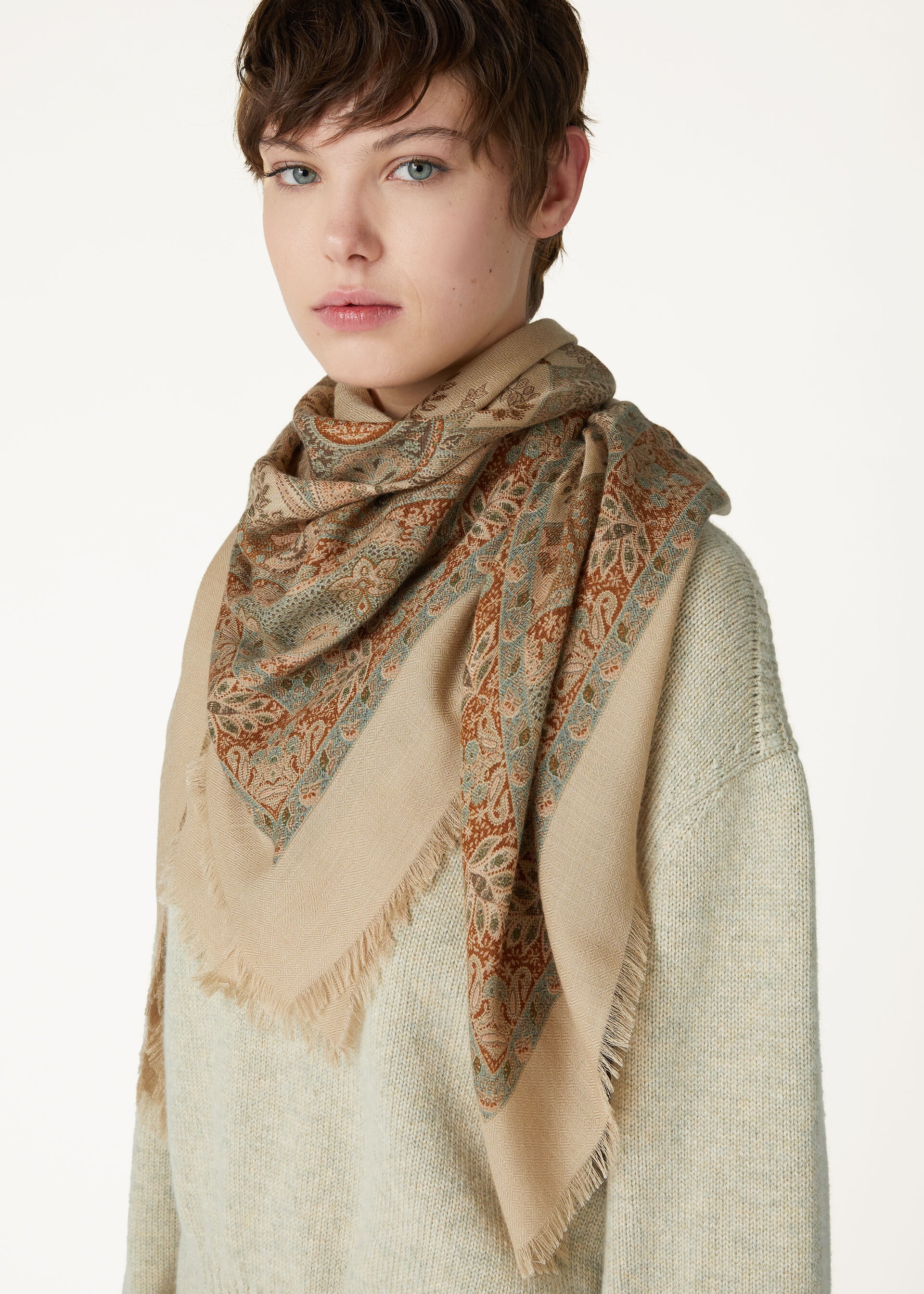 SCIALLE YOYOGI GARDEN CASH SILK