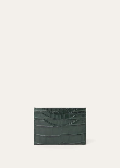 EXTRA CARDHOLDER GLAZED ALLIGATOR
