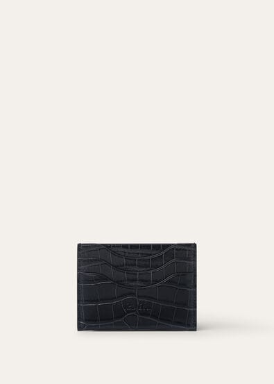 EXTRA CARDHOLDER GLAZED ALLIGATOR