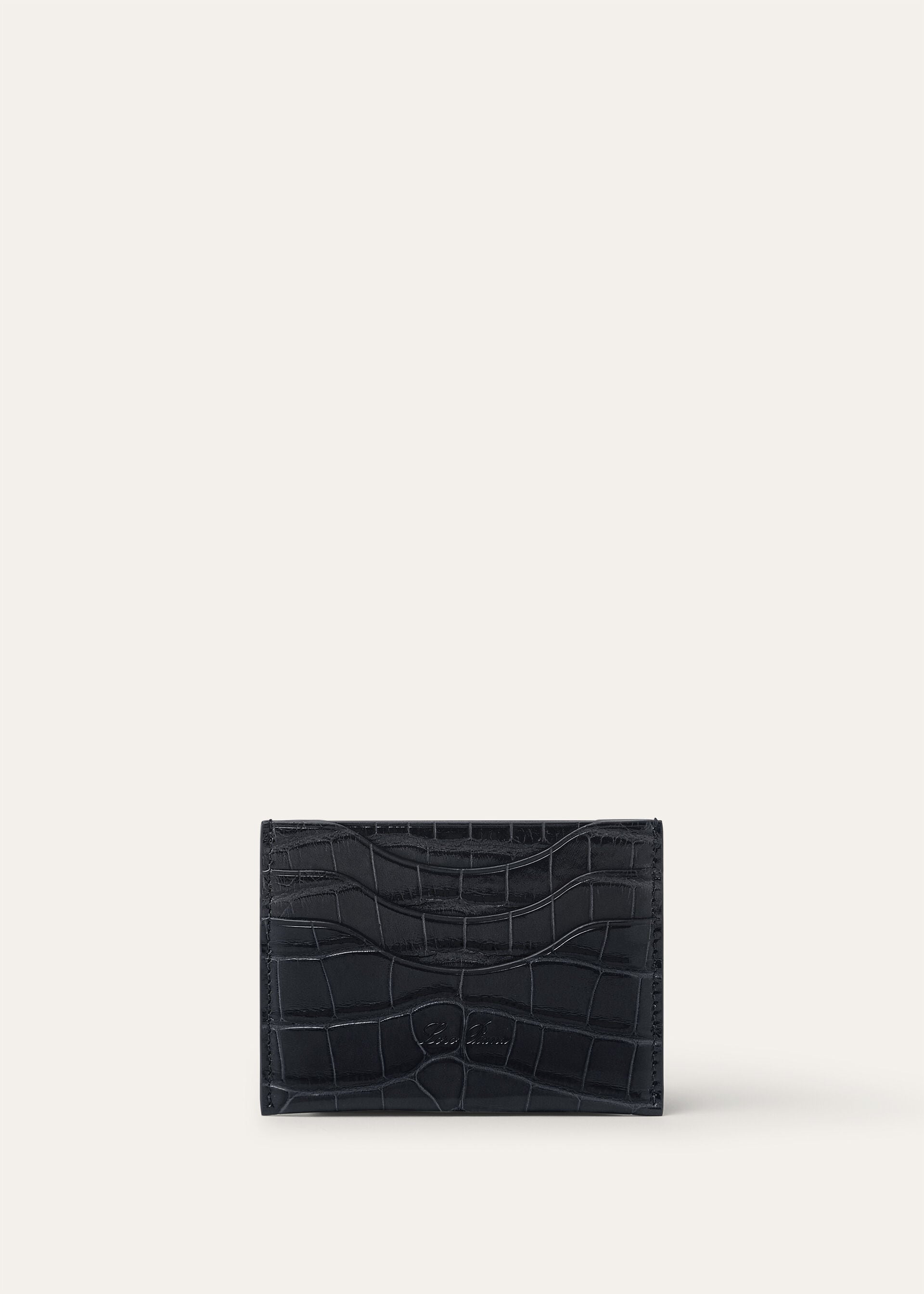 EXTRA CARDHOLDER GLAZED ALLIGATOR