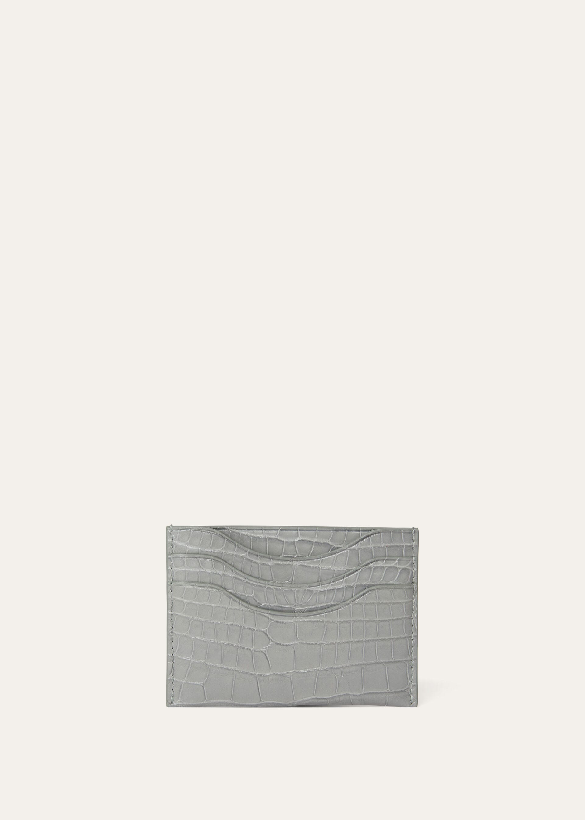 EXTRA CARDHOLDER GLAZED ALLIGATOR