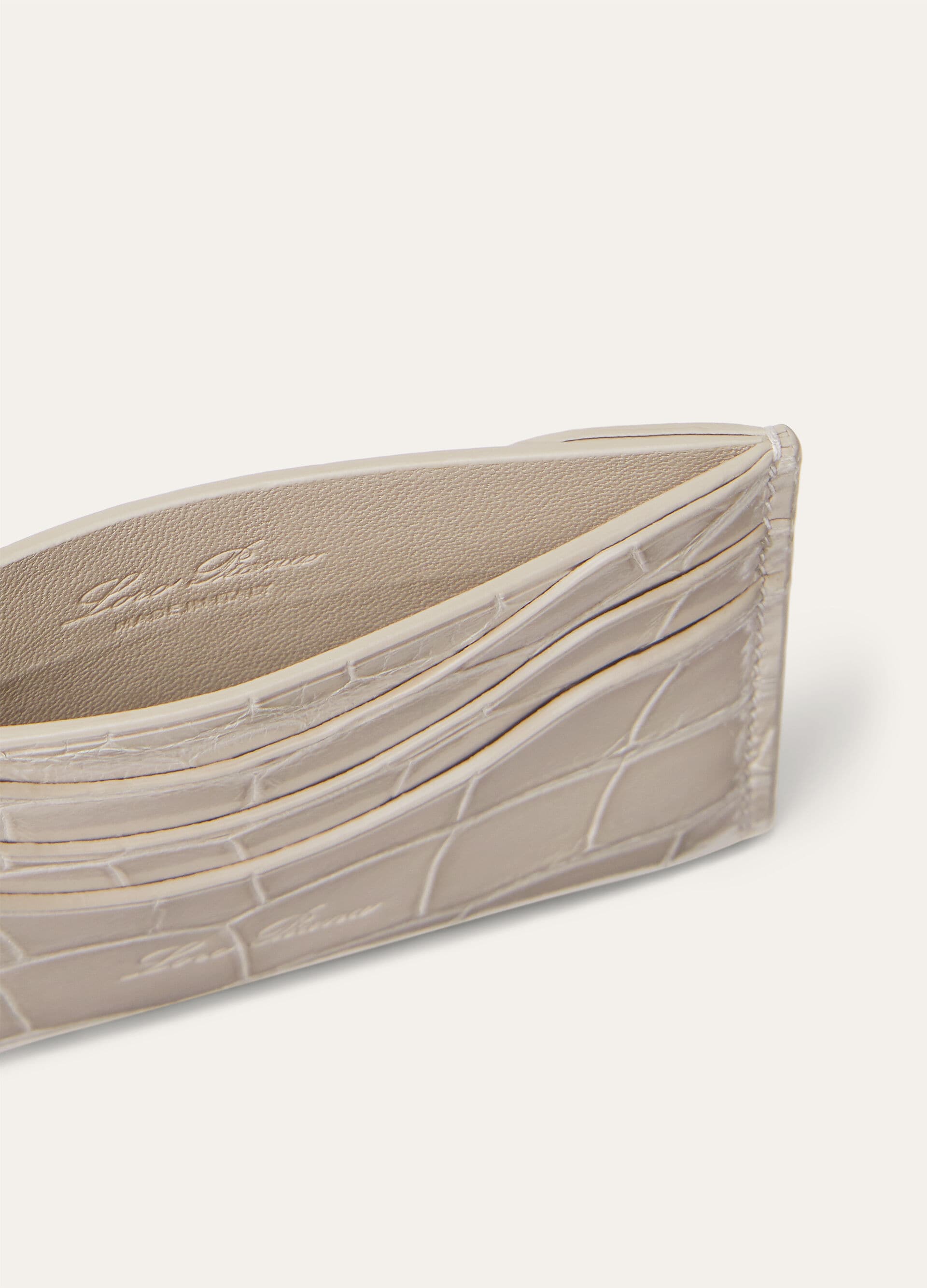 EXTRA CARDHOLDER GLAZED ALLIGATOR