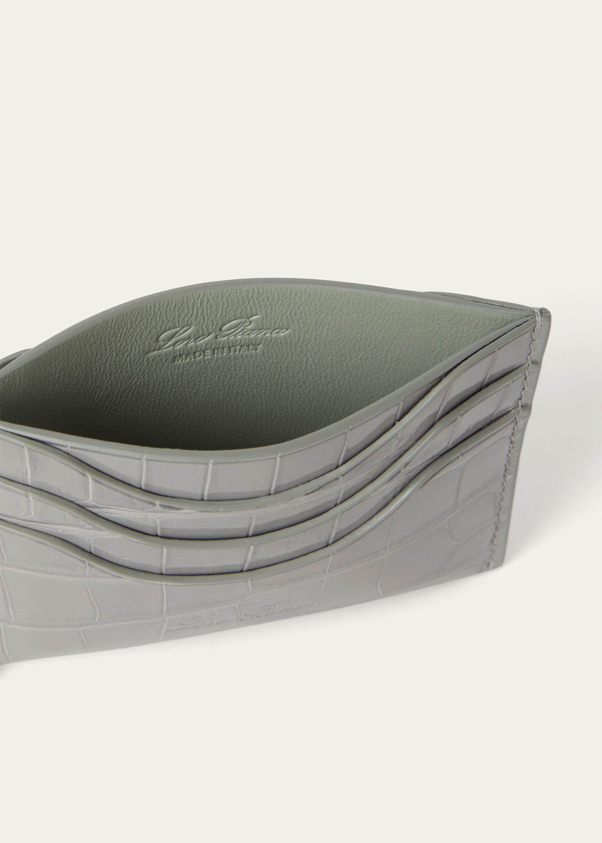 EXTRA CARDHOLDER GLAZED ALLIGATOR