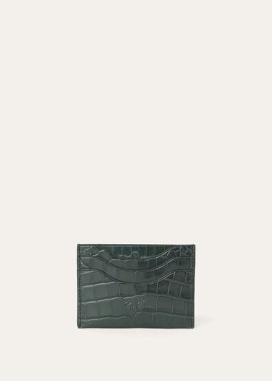 EXTRA CARDHOLDER GLAZED ALLIGATOR