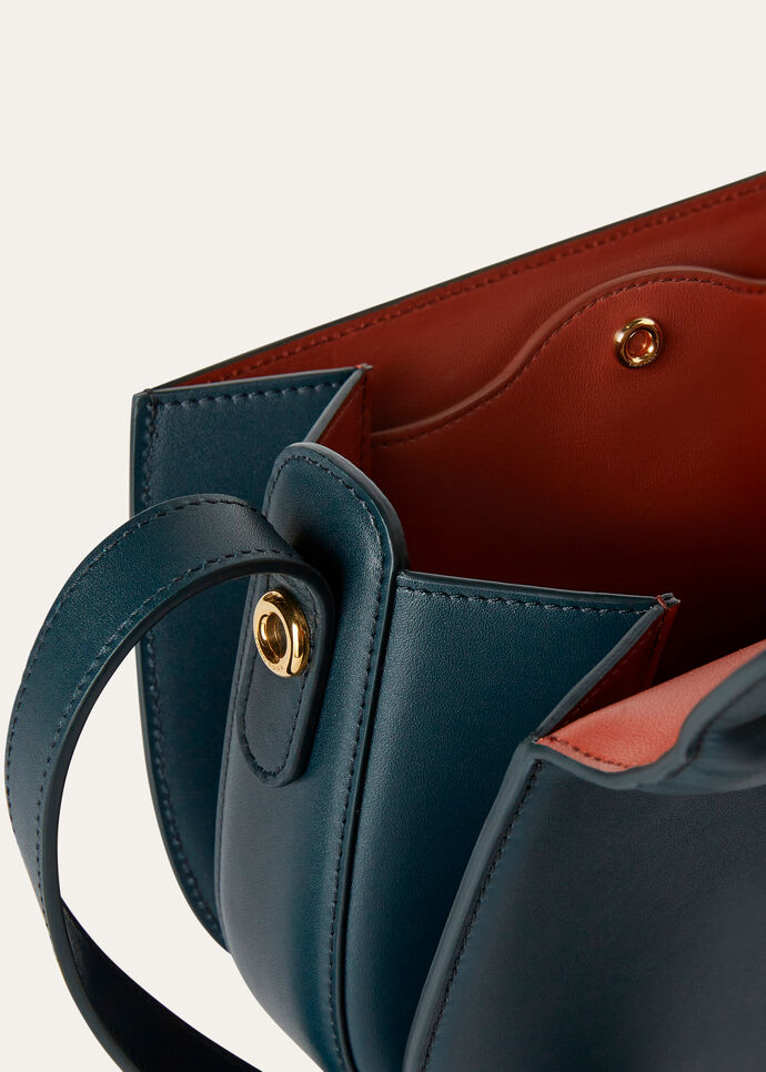 ショルダーバッグ・ポシェット Loro Piana Ghiera Small Bag In Smooth Leather Small Ghiera bag Smooth Calfskin Azuki Beans/Dark Lichen
