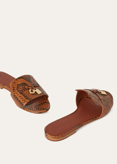 SUMMER CHARMS SLIPPER PYTHON PIUMA LUX