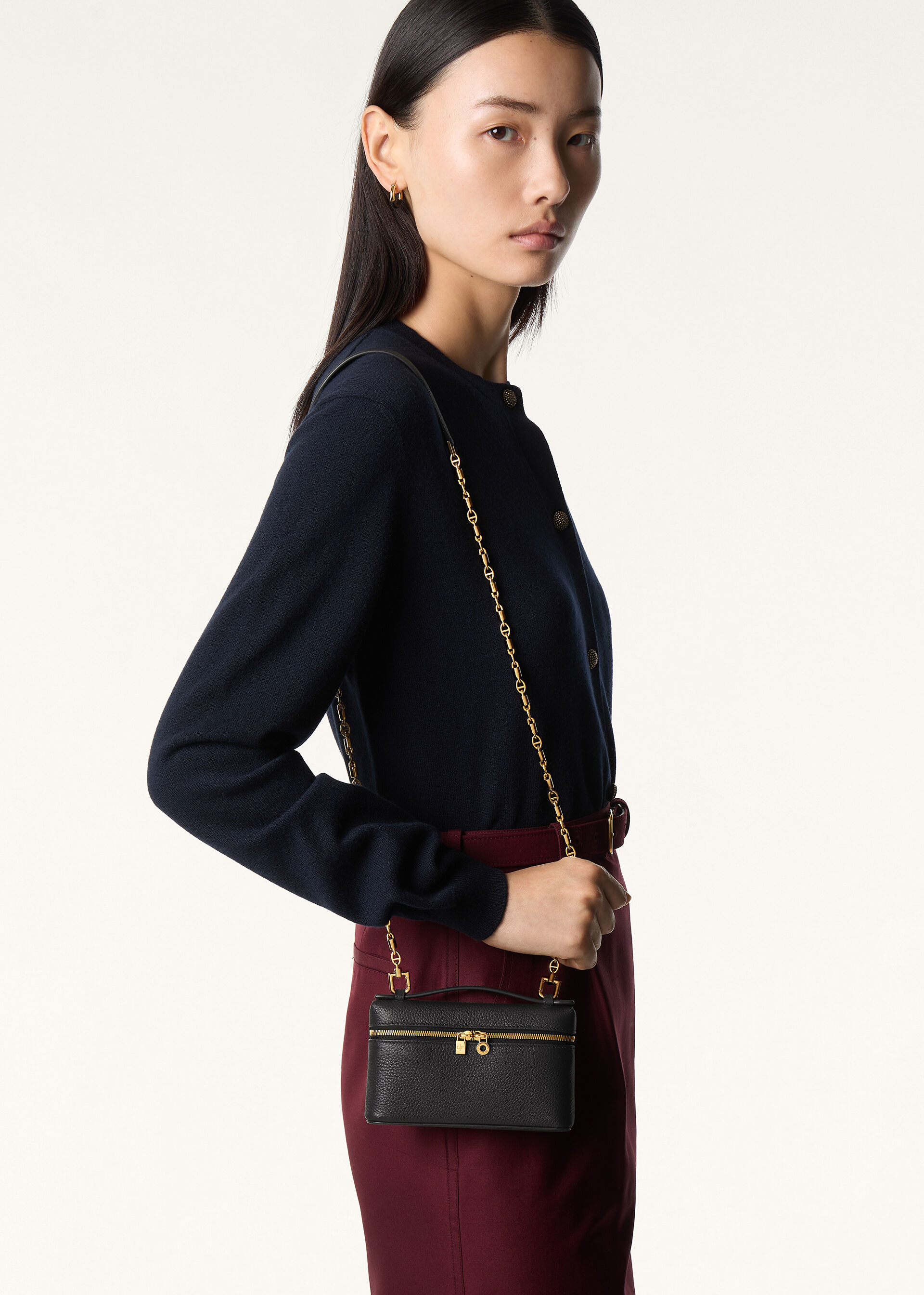 EXTRA POCKET MINI POUCH TENDER CALF