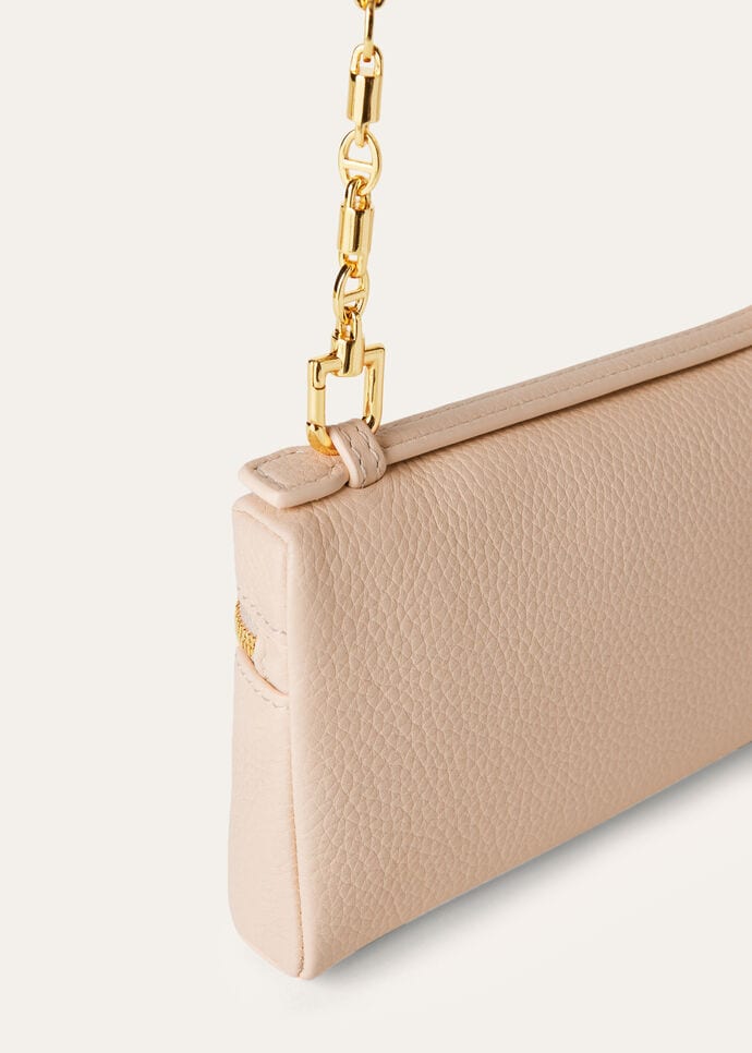 Extra Pocket Mini Pouch Grained Calfskin Creamed Honey/Sun