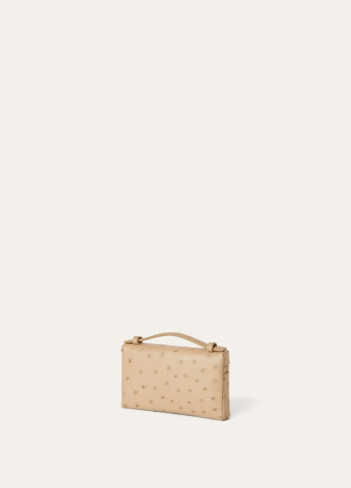 EXTRA POCKET MINI POUCH OSTRICH SADDLE FINISH_FAN9926_D0QB_NR_2