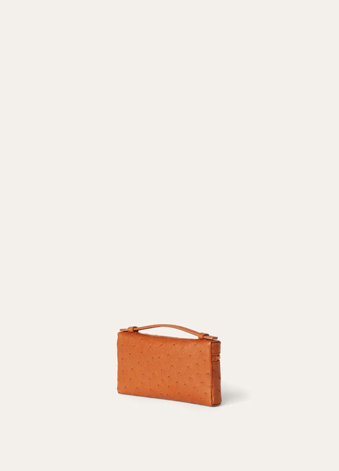 EXTRA POCKET MINI POUCH OSTRICH SADDLE FINISH_FAN9926_E445_NR_4