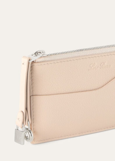 EXTRA ZIPPOUCH WTH CARDHOLDER LINEN CALF