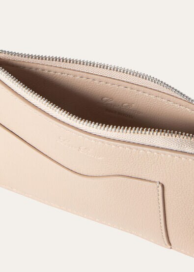 EXTRA ZIPPOUCH WTH CARDHOLDER LINEN CALF