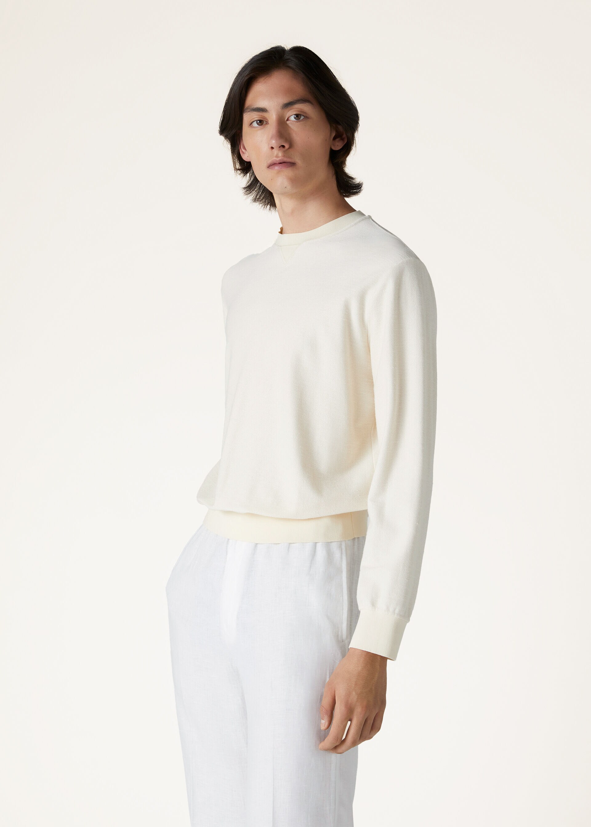 GIROCOLLO JERSEY CANVAS FIAMMATO COT SILK HOTAKA